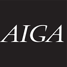 AIGA logo representing Stoke's 17 awards from AIGA 100 show including best in show