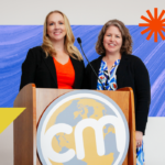 Heather Rudúlph from the Stoke Group and Katherine White from AARP at 2024 Content Marketing World.